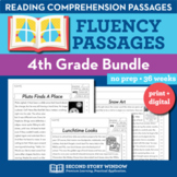 4th Grade Reading Comprehension Worksheets & Read Fluency 