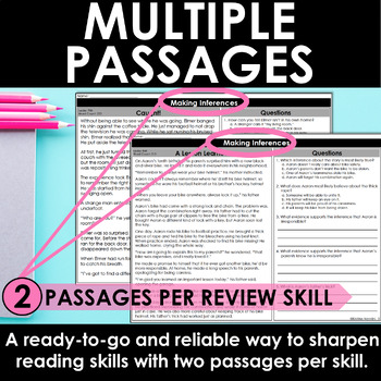 4th grade reading comprehension passages google classroom distance