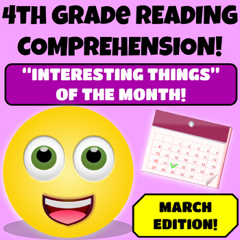 Preview of 4th Grade Reading Comprehension Passages and Questions  March Spring