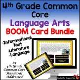4th Grade Language Arts  Boom Card Bundle