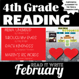 4th Grade Reading February Black History Month Plans Activities