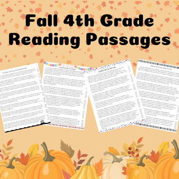 Preview of 4th Grade Reading Fluency Passages with Comprehension Questions Bundle