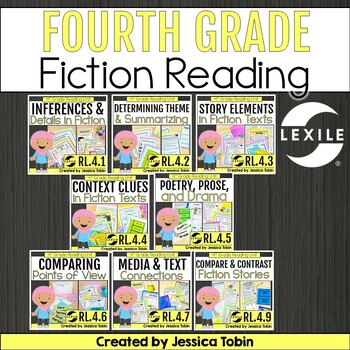 Preview of 4th Grade Reading Comprehension Passages and Questions - Fiction ELA Bundle