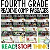 Preview of 4th Grade Reading Passages GROWING BUNDLE Fiction Nonfiction Poetry