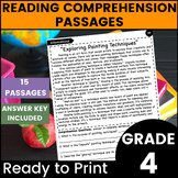 4th Grade Reading Passages with Comprehension Questions Be