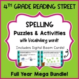 4th Grade Reading Street Spelling Word Work and Vocabulary
