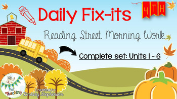 Preview of 4th Grade Reading Street Daily Fix-it {Bundle}