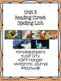 4th Grade Reading Street Unit 5 Spelling Posters
