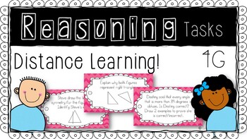 Preview of 4th Grade Reasoning Tasks - Geometry GOOGLE SLIDES DISTANCE LEARNING