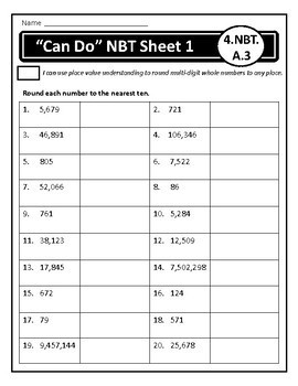 4th grade rounding whole numbers ccss 4nbta3 by suzannes classroom