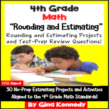 Preview of 4th Grade Rounding Projects & Estimation Problem Solving Activities