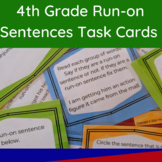 4th Grade Run-on Sentences Task Cards Language Skills and 