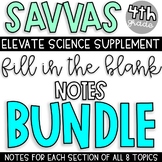 4th Grade SAVVAS Science Supplement | Fill in the Blank No