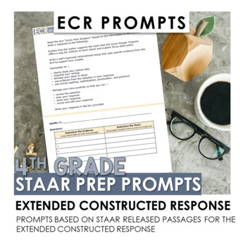 Preview of 4th Grade STAAR ECR Extended Constructed Response Prompts Growing Bundle