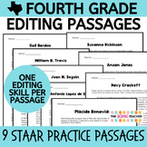 4th Grade STAAR Editing Passages - BY SKILL
