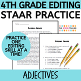 4th Grade STAAR Editing Practice - Adjectives