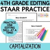 4th Grade STAAR Editing Practice - Capitalization