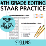 4th Grade STAAR Editing Practice - Spelling