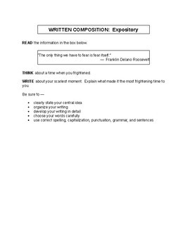 4th Grade STAAR Expository Prompts by Texas ELAR Coach | TpT