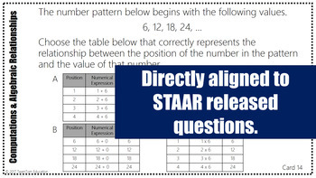 4th Grade STAAR Math Task Cards #4 by Team Tom | TpT