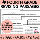 4th Grade STAAR Practice Revising Passages BY SKILL - BUNDLE!