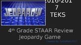 4th Grade STAAR Review Jeopardy Game 2016-2017