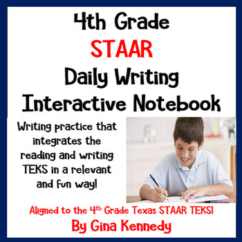 Preview of 4th Grade STAAR Reading & Writing Daily Review! Daily Practice of Standards!