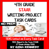 4th Grade STAAR Writing Prompt Task Cards, Creative and Fun!