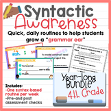 4th Grade SYNTACTIC AWARENESS Bundle