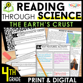 Preview of 4th Grade Science-Based Reading Passages, Lessons & Activities: Earth's Crust