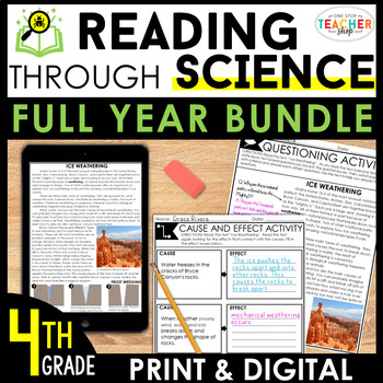 Preview of 4th Grade Science-Based Reading Comprehension Passages, Lessons, & Activities