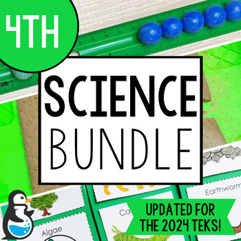 Preview of 4th Grade Science TEKS Curriculum Bundle | Labs Notebooks Slides Activities