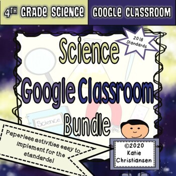 Preview of 4th Grade Science Google Classroom Growing Bundle