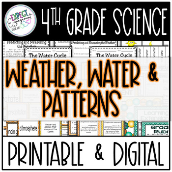 Preview of 4th Grade Science: Weather, Water, & Patterns / Printable & Digital