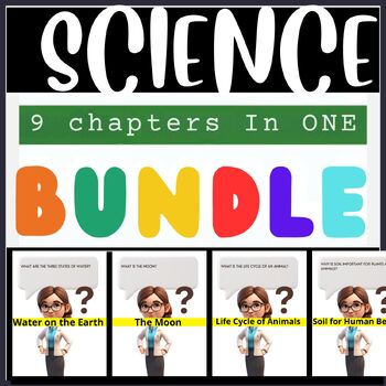Preview of 4th Grade Science Review | Mega Bundle 9 | Worksheets | Answer Keys | PDF