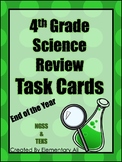 4th Grade Science Review Task Cards