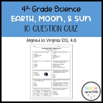 Amplify Science- Earth, Moon, and Sun- Short Story Unit Review Activity