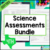 4th Grade Science TEKS Assessments BUNDLE | Printable + Fo
