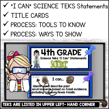 4th Grade Science TEKS I CAN Statements  New Streamlined TEKS  TpT