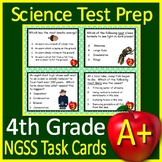 4th Grade Science Test Prep Task Cards: NGSS Next Generati