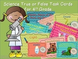 4th Grade Science True or False Task Card BUNDLE - GA Milestones!