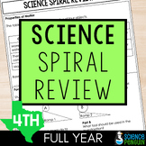 4th Grade Science Spiral Review | TEKS Warmups Homework Wo