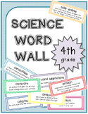 4th Grade Science Word Wall