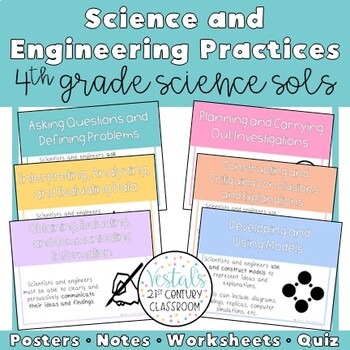 Preview of 4th Grade Science and Engineering Practices: Science SOL 4.1 {Digital & PDF}