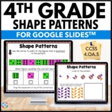 4th Grade Shape Patterns Digital Worksheets - 4.OA.5