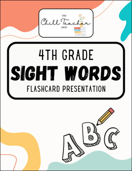 Preview of 4th Grade Sight Words Flash Cards 