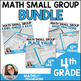 4th Grade Small Group Lesson Plans BUNDLE - Math Work Mats