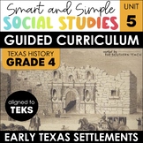 4th Grade Social Studies Curriculum - Early Texas Settleme