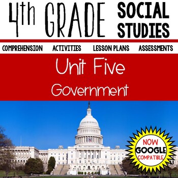 Preview of 4th Grade Social Studies Government Curriculum Google Slides
