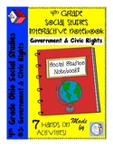 4th Grade Social Studies Interactive Notebook: Government 